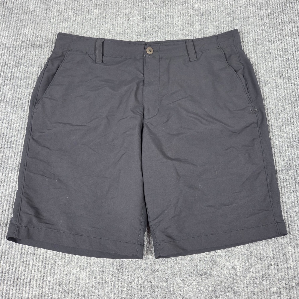 Under Armour Mens Black Performance Golf Shorts Size 38 Athletic Activewear